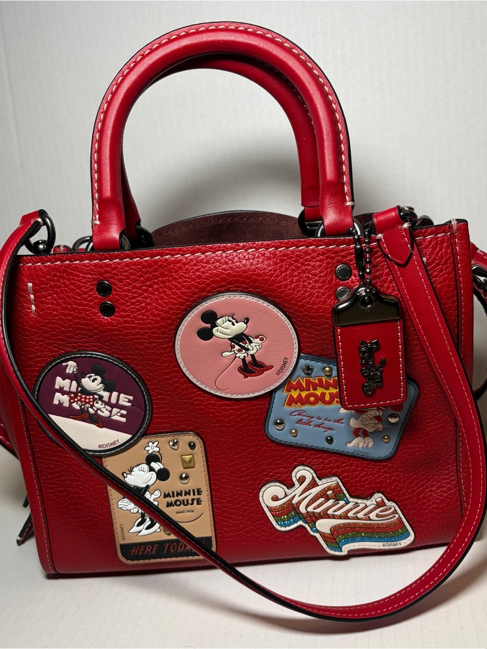 Coach Disney X Rogue 25 Minnie Mouse Patches Red